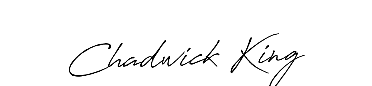 Chadwick King stylish signature style. Best Handwritten Sign (Antro_Vectra_Bolder) for my name. Handwritten Signature Collection Ideas for my name Chadwick King. Chadwick King signature style 7 images and pictures png