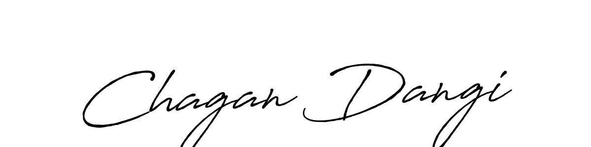 Use a signature maker to create a handwritten signature online. With this signature software, you can design (Antro_Vectra_Bolder) your own signature for name Chagan Dangi. Chagan Dangi signature style 7 images and pictures png