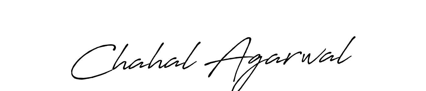 How to make Chahal Agarwal signature? Antro_Vectra_Bolder is a professional autograph style. Create handwritten signature for Chahal Agarwal name. Chahal Agarwal signature style 7 images and pictures png