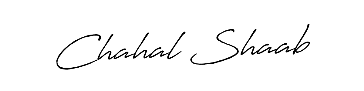 Design your own signature with our free online signature maker. With this signature software, you can create a handwritten (Antro_Vectra_Bolder) signature for name Chahal Shaab. Chahal Shaab signature style 7 images and pictures png