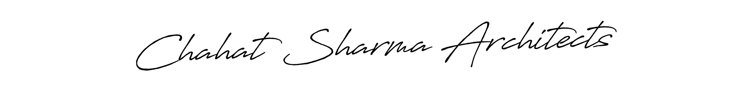 Also You can easily find your signature by using the search form. We will create Chahat Sharma Architects name handwritten signature images for you free of cost using Antro_Vectra_Bolder sign style. Chahat Sharma Architects signature style 7 images and pictures png