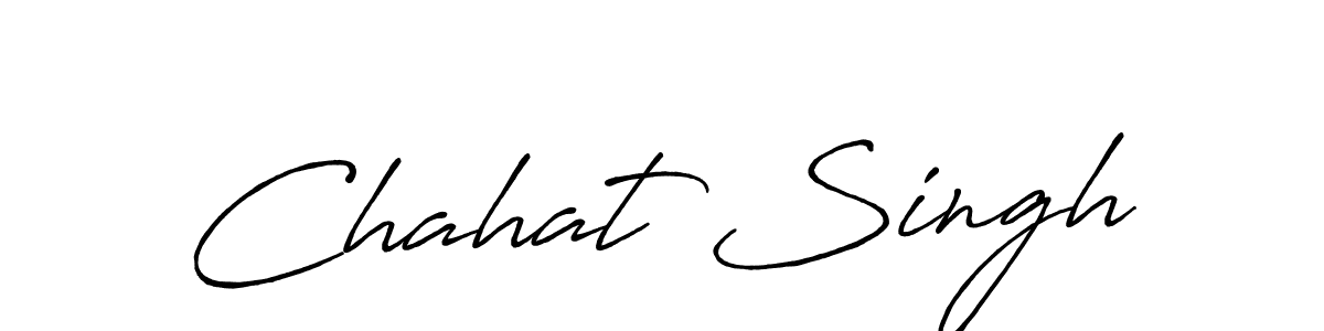 Make a beautiful signature design for name Chahat Singh. With this signature (Antro_Vectra_Bolder) style, you can create a handwritten signature for free. Chahat Singh signature style 7 images and pictures png