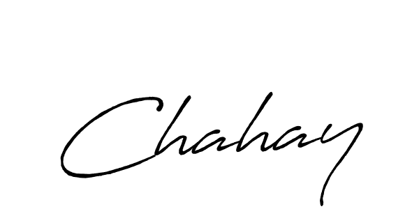 How to make Chahay signature? Antro_Vectra_Bolder is a professional autograph style. Create handwritten signature for Chahay name. Chahay signature style 7 images and pictures png