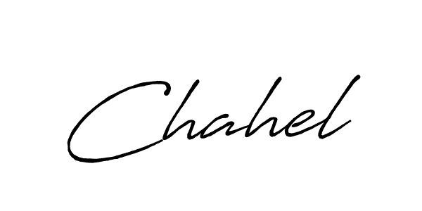 Design your own signature with our free online signature maker. With this signature software, you can create a handwritten (Antro_Vectra_Bolder) signature for name Chahel. Chahel signature style 7 images and pictures png