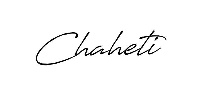 Design your own signature with our free online signature maker. With this signature software, you can create a handwritten (Antro_Vectra_Bolder) signature for name Chaheti. Chaheti signature style 7 images and pictures png