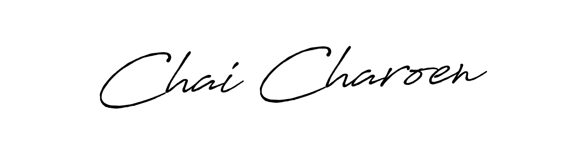 Antro_Vectra_Bolder is a professional signature style that is perfect for those who want to add a touch of class to their signature. It is also a great choice for those who want to make their signature more unique. Get Chai Charoen name to fancy signature for free. Chai Charoen signature style 7 images and pictures png