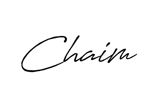 Chaim stylish signature style. Best Handwritten Sign (Antro_Vectra_Bolder) for my name. Handwritten Signature Collection Ideas for my name Chaim. Chaim signature style 7 images and pictures png