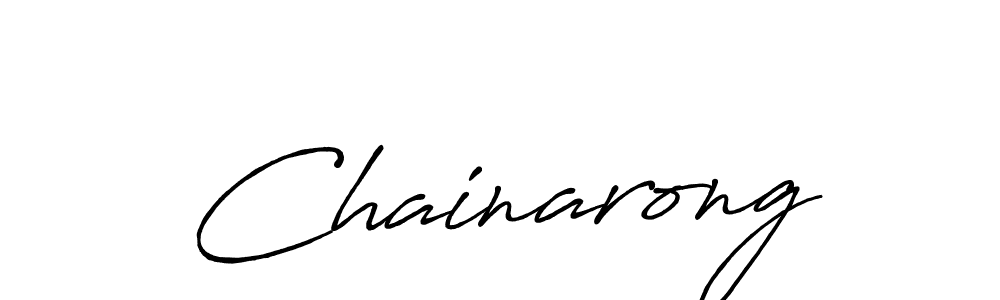 How to make Chainarong signature? Antro_Vectra_Bolder is a professional autograph style. Create handwritten signature for Chainarong name. Chainarong signature style 7 images and pictures png