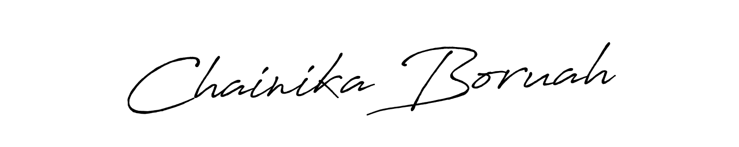 You should practise on your own different ways (Antro_Vectra_Bolder) to write your name (Chainika Boruah) in signature. don't let someone else do it for you. Chainika Boruah signature style 7 images and pictures png