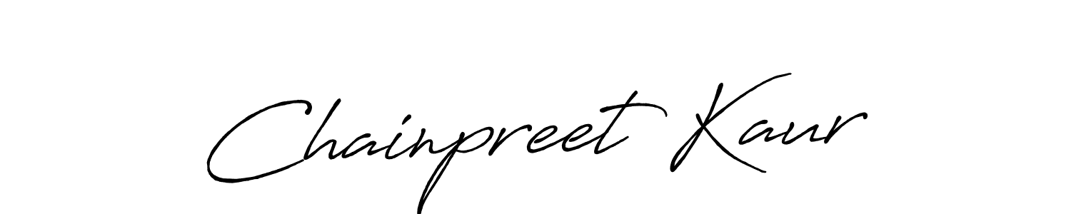 Also You can easily find your signature by using the search form. We will create Chainpreet Kaur name handwritten signature images for you free of cost using Antro_Vectra_Bolder sign style. Chainpreet Kaur signature style 7 images and pictures png