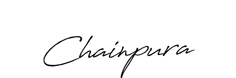You should practise on your own different ways (Antro_Vectra_Bolder) to write your name (Chainpura) in signature. don't let someone else do it for you. Chainpura signature style 7 images and pictures png