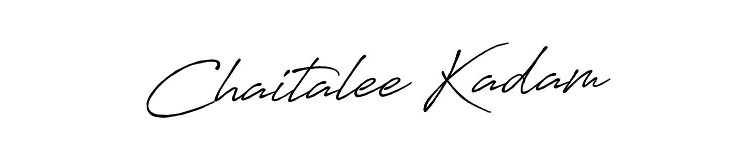 It looks lik you need a new signature style for name Chaitalee Kadam. Design unique handwritten (Antro_Vectra_Bolder) signature with our free signature maker in just a few clicks. Chaitalee Kadam signature style 7 images and pictures png