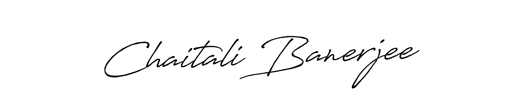 Make a beautiful signature design for name Chaitali Banerjee. With this signature (Antro_Vectra_Bolder) style, you can create a handwritten signature for free. Chaitali Banerjee signature style 7 images and pictures png