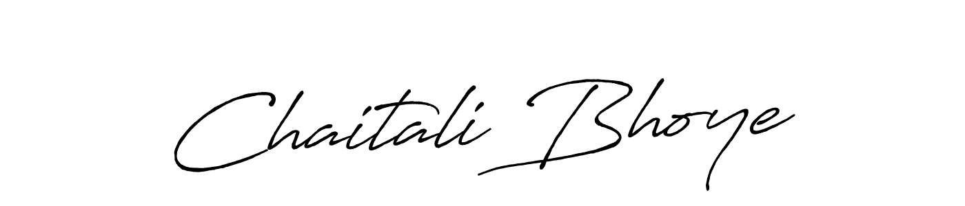 Make a beautiful signature design for name Chaitali Bhoye. With this signature (Antro_Vectra_Bolder) style, you can create a handwritten signature for free. Chaitali Bhoye signature style 7 images and pictures png