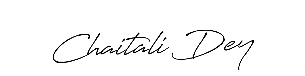 You should practise on your own different ways (Antro_Vectra_Bolder) to write your name (Chaitali Dey) in signature. don't let someone else do it for you. Chaitali Dey signature style 7 images and pictures png