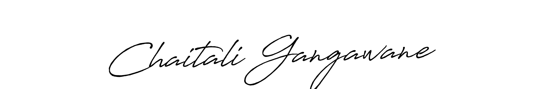 Chaitali Gangawane stylish signature style. Best Handwritten Sign (Antro_Vectra_Bolder) for my name. Handwritten Signature Collection Ideas for my name Chaitali Gangawane. Chaitali Gangawane signature style 7 images and pictures png