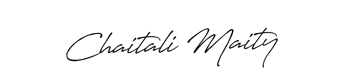 Antro_Vectra_Bolder is a professional signature style that is perfect for those who want to add a touch of class to their signature. It is also a great choice for those who want to make their signature more unique. Get Chaitali Maity name to fancy signature for free. Chaitali Maity signature style 7 images and pictures png