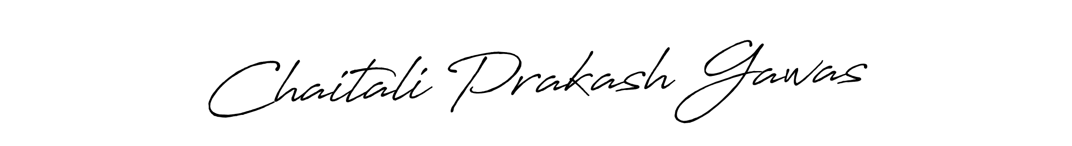 Create a beautiful signature design for name Chaitali Prakash Gawas. With this signature (Antro_Vectra_Bolder) fonts, you can make a handwritten signature for free. Chaitali Prakash Gawas signature style 7 images and pictures png