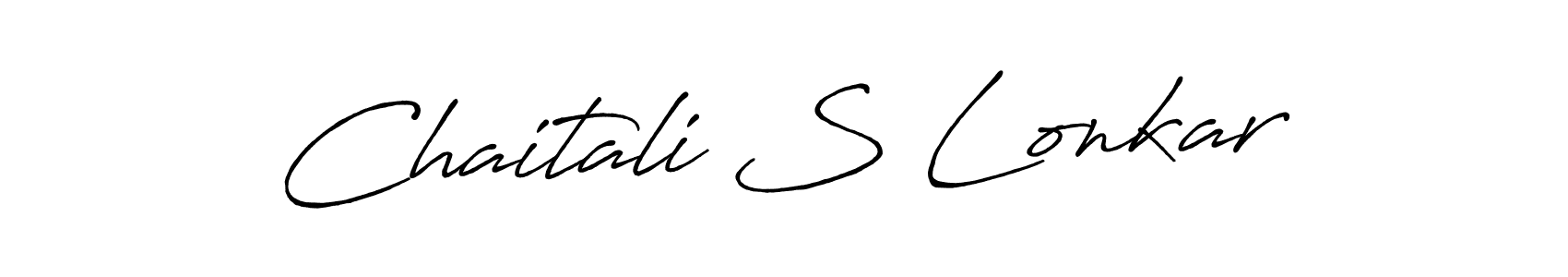 Once you've used our free online signature maker to create your best signature Antro_Vectra_Bolder style, it's time to enjoy all of the benefits that Chaitali S Lonkar name signing documents. Chaitali S Lonkar signature style 7 images and pictures png