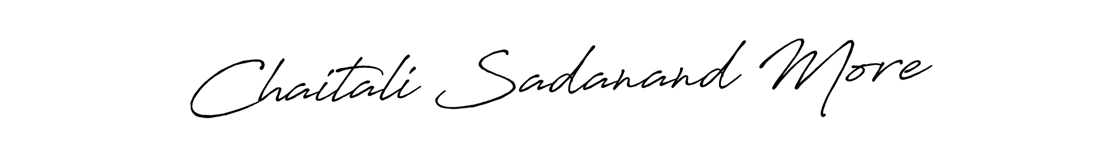 This is the best signature style for the Chaitali Sadanand More name. Also you like these signature font (Antro_Vectra_Bolder). Mix name signature. Chaitali Sadanand More signature style 7 images and pictures png
