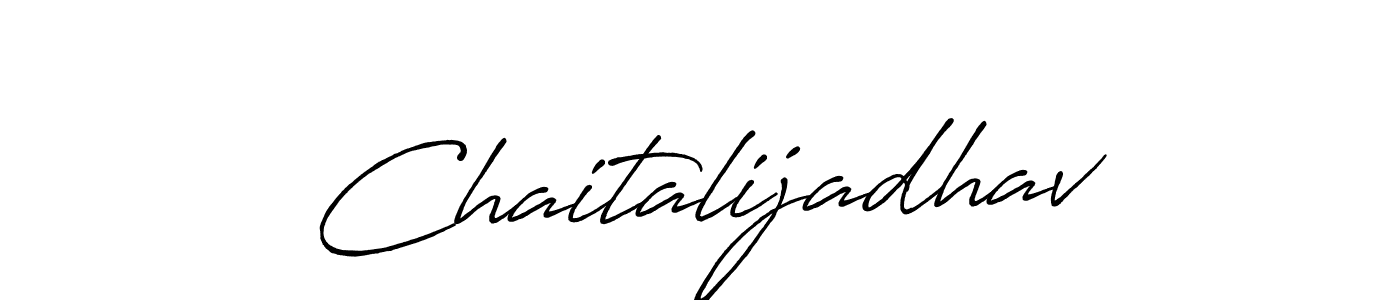Use a signature maker to create a handwritten signature online. With this signature software, you can design (Antro_Vectra_Bolder) your own signature for name Chaitalijadhav. Chaitalijadhav signature style 7 images and pictures png