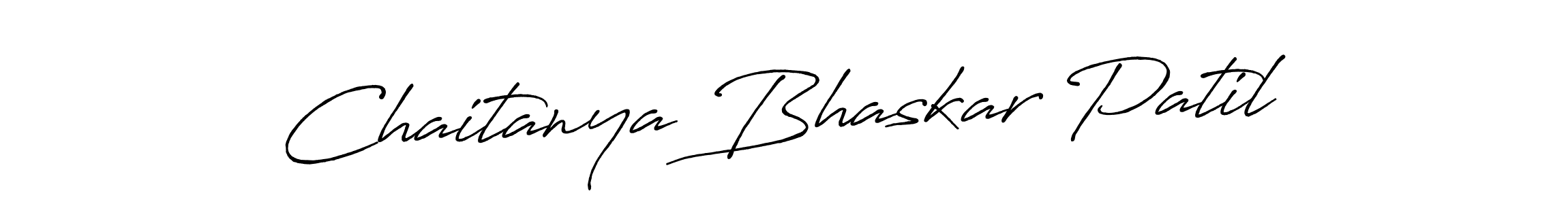 How to make Chaitanya Bhaskar Patil name signature. Use Antro_Vectra_Bolder style for creating short signs online. This is the latest handwritten sign. Chaitanya Bhaskar Patil signature style 7 images and pictures png
