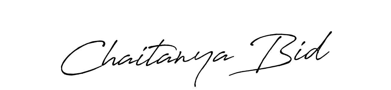 Create a beautiful signature design for name Chaitanya Bid. With this signature (Antro_Vectra_Bolder) fonts, you can make a handwritten signature for free. Chaitanya Bid signature style 7 images and pictures png