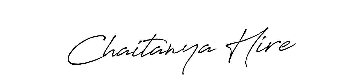 Use a signature maker to create a handwritten signature online. With this signature software, you can design (Antro_Vectra_Bolder) your own signature for name Chaitanya Hire. Chaitanya Hire signature style 7 images and pictures png