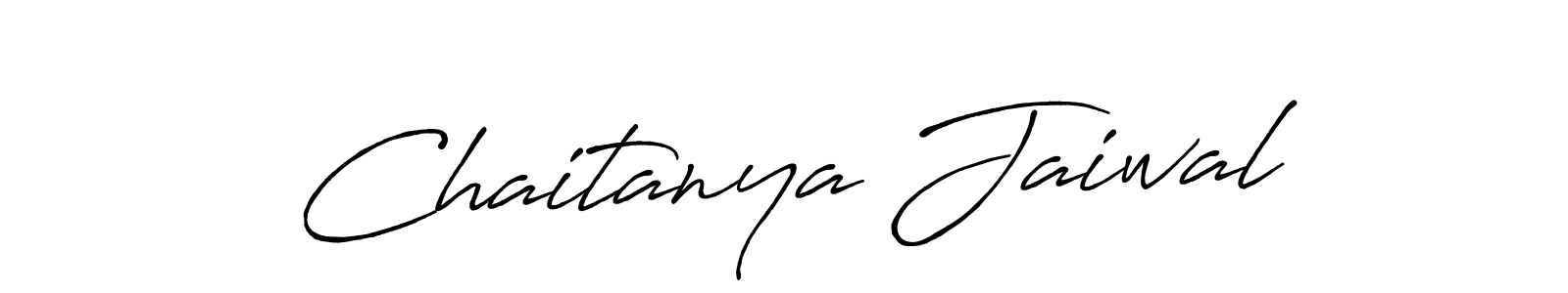 Create a beautiful signature design for name Chaitanya Jaiwal. With this signature (Antro_Vectra_Bolder) fonts, you can make a handwritten signature for free. Chaitanya Jaiwal signature style 7 images and pictures png