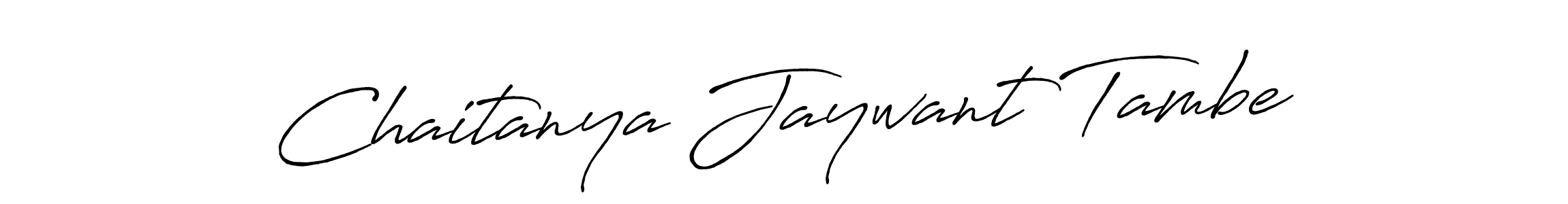 Use a signature maker to create a handwritten signature online. With this signature software, you can design (Antro_Vectra_Bolder) your own signature for name Chaitanya Jaywant Tambe. Chaitanya Jaywant Tambe signature style 7 images and pictures png