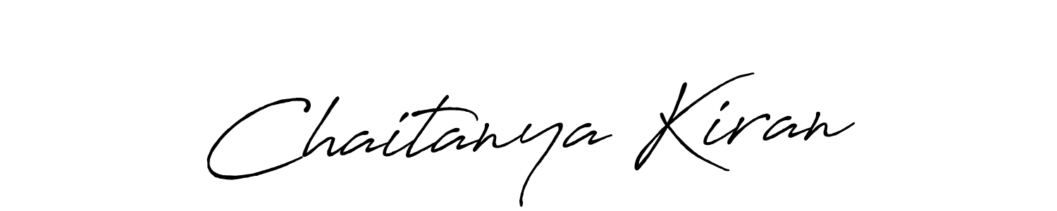 How to make Chaitanya Kiran signature? Antro_Vectra_Bolder is a professional autograph style. Create handwritten signature for Chaitanya Kiran name. Chaitanya Kiran signature style 7 images and pictures png