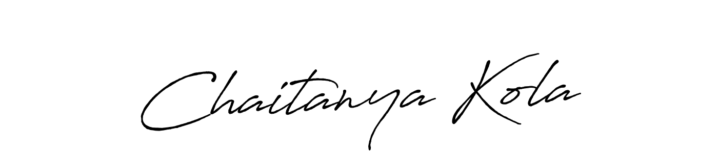 You can use this online signature creator to create a handwritten signature for the name Chaitanya Kola. This is the best online autograph maker. Chaitanya Kola signature style 7 images and pictures png