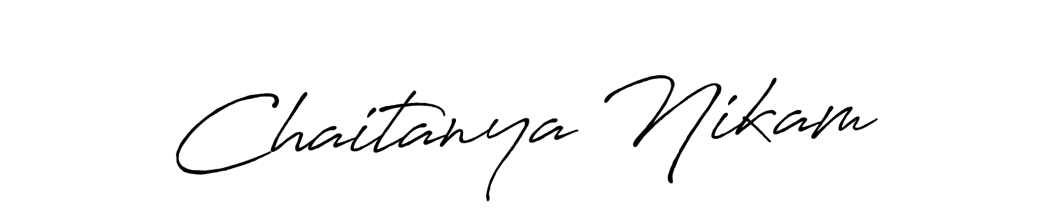 How to Draw Chaitanya Nikam signature style? Antro_Vectra_Bolder is a latest design signature styles for name Chaitanya Nikam. Chaitanya Nikam signature style 7 images and pictures png
