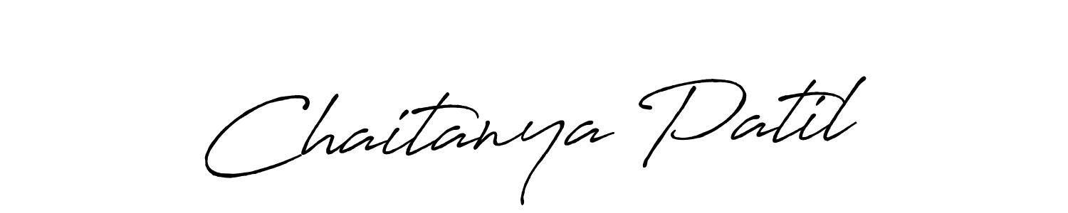 Chaitanya Patil stylish signature style. Best Handwritten Sign (Antro_Vectra_Bolder) for my name. Handwritten Signature Collection Ideas for my name Chaitanya Patil. Chaitanya Patil signature style 7 images and pictures png