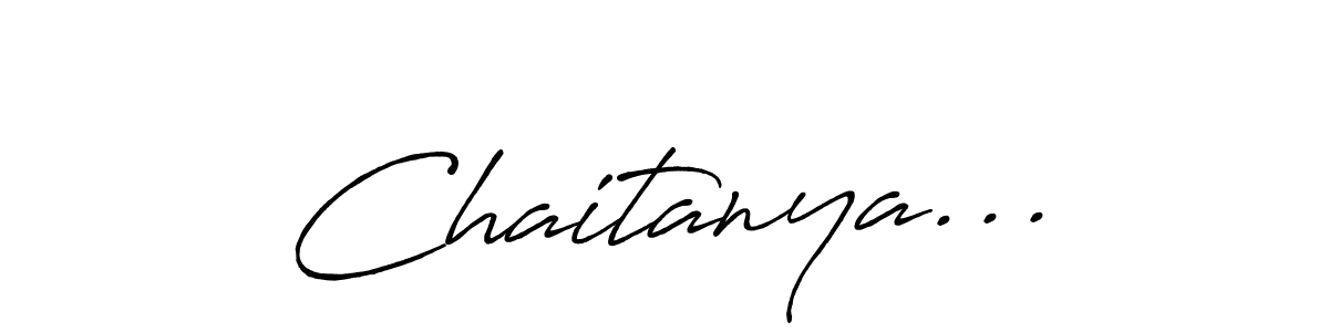 Create a beautiful signature design for name Chaitanya.... With this signature (Antro_Vectra_Bolder) fonts, you can make a handwritten signature for free. Chaitanya... signature style 7 images and pictures png