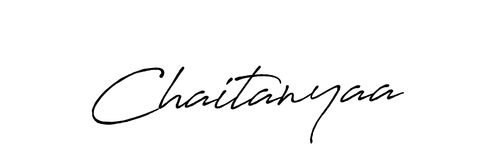Use a signature maker to create a handwritten signature online. With this signature software, you can design (Antro_Vectra_Bolder) your own signature for name Chaitanyaa. Chaitanyaa signature style 7 images and pictures png
