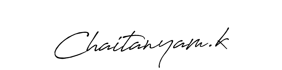 The best way (Antro_Vectra_Bolder) to make a short signature is to pick only two or three words in your name. The name Chaitanyam.k include a total of six letters. For converting this name. Chaitanyam.k signature style 7 images and pictures png