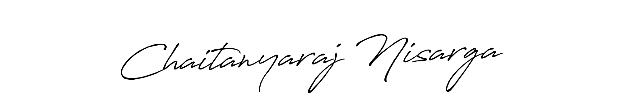 How to make Chaitanyaraj Nisarga signature? Antro_Vectra_Bolder is a professional autograph style. Create handwritten signature for Chaitanyaraj Nisarga name. Chaitanyaraj Nisarga signature style 7 images and pictures png