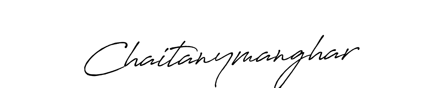 The best way (Antro_Vectra_Bolder) to make a short signature is to pick only two or three words in your name. The name Chaitanymanghar include a total of six letters. For converting this name. Chaitanymanghar signature style 7 images and pictures png