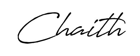 Use a signature maker to create a handwritten signature online. With this signature software, you can design (Antro_Vectra_Bolder) your own signature for name Chaith. Chaith signature style 7 images and pictures png