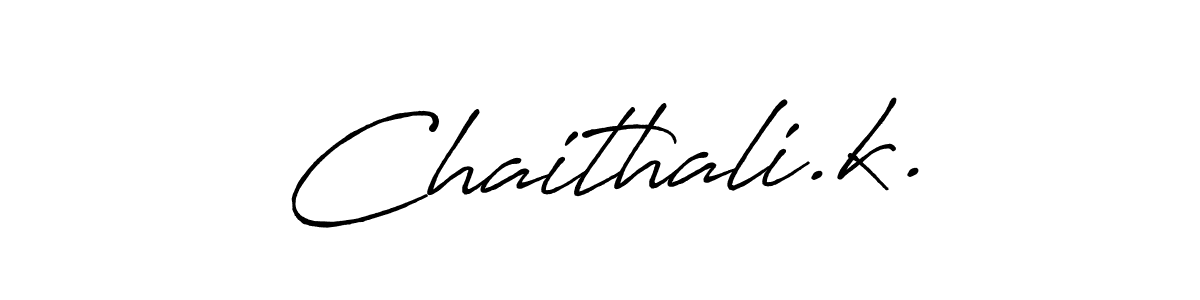 Also You can easily find your signature by using the search form. We will create Chaithali.k. name handwritten signature images for you free of cost using Antro_Vectra_Bolder sign style. Chaithali.k. signature style 7 images and pictures png