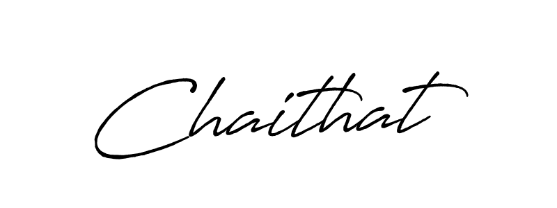 How to make Chaithat name signature. Use Antro_Vectra_Bolder style for creating short signs online. This is the latest handwritten sign. Chaithat signature style 7 images and pictures png
