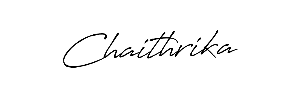 How to make Chaithrika signature? Antro_Vectra_Bolder is a professional autograph style. Create handwritten signature for Chaithrika name. Chaithrika signature style 7 images and pictures png