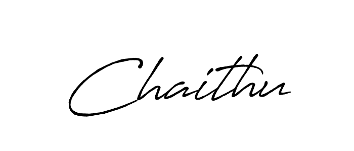 Make a beautiful signature design for name Chaithu. With this signature (Antro_Vectra_Bolder) style, you can create a handwritten signature for free. Chaithu signature style 7 images and pictures png