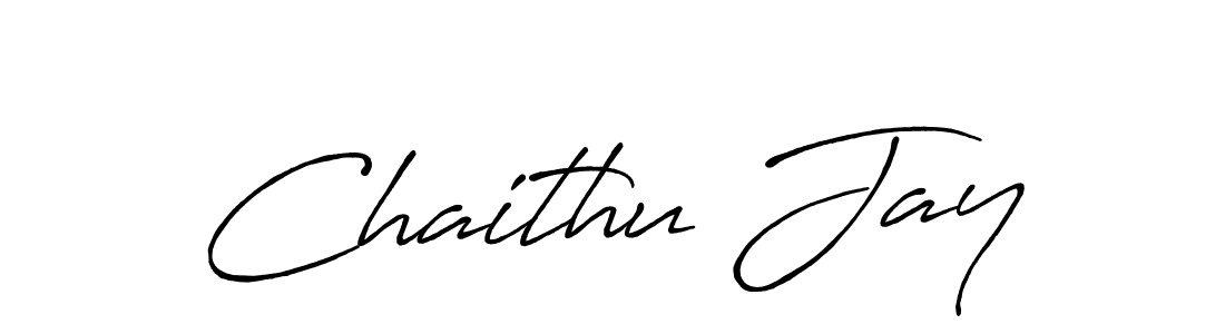 The best way (Antro_Vectra_Bolder) to make a short signature is to pick only two or three words in your name. The name Chaithu Jay include a total of six letters. For converting this name. Chaithu Jay signature style 7 images and pictures png