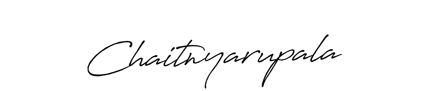 Use a signature maker to create a handwritten signature online. With this signature software, you can design (Antro_Vectra_Bolder) your own signature for name Chaitnyarupala. Chaitnyarupala signature style 7 images and pictures png