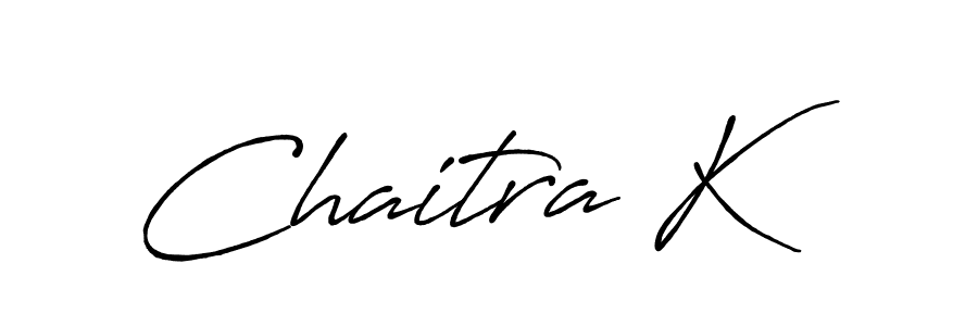 Also we have Chaitra K name is the best signature style. Create professional handwritten signature collection using Antro_Vectra_Bolder autograph style. Chaitra K signature style 7 images and pictures png