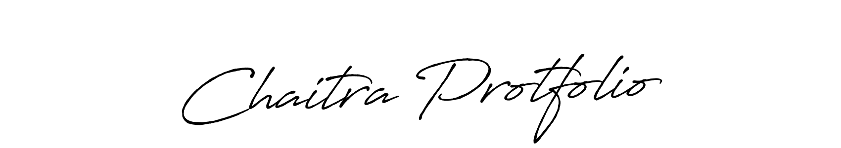 Antro_Vectra_Bolder is a professional signature style that is perfect for those who want to add a touch of class to their signature. It is also a great choice for those who want to make their signature more unique. Get Chaitra Protfolio name to fancy signature for free. Chaitra Protfolio signature style 7 images and pictures png