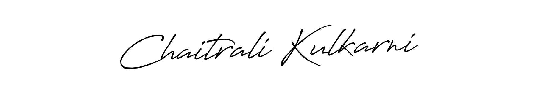 The best way (Antro_Vectra_Bolder) to make a short signature is to pick only two or three words in your name. The name Chaitrali Kulkarni include a total of six letters. For converting this name. Chaitrali Kulkarni signature style 7 images and pictures png