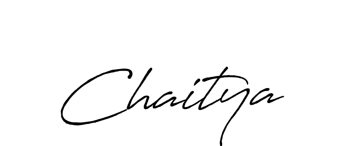 Use a signature maker to create a handwritten signature online. With this signature software, you can design (Antro_Vectra_Bolder) your own signature for name Chaitya. Chaitya signature style 7 images and pictures png